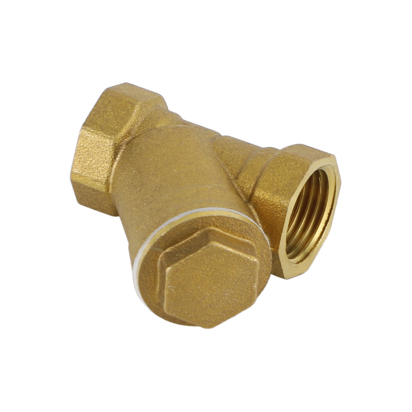 1/2" NPT Thread Y Shaped Brass Strainer Filter Valve Connector For Water Oil