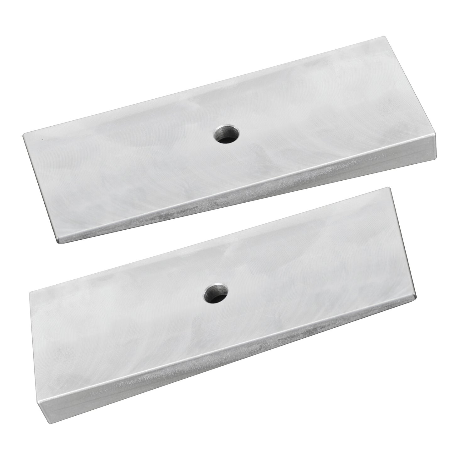 2PCS 2" Wide 4°Degree Steel Leaf Spring Degree Shims Silver~~