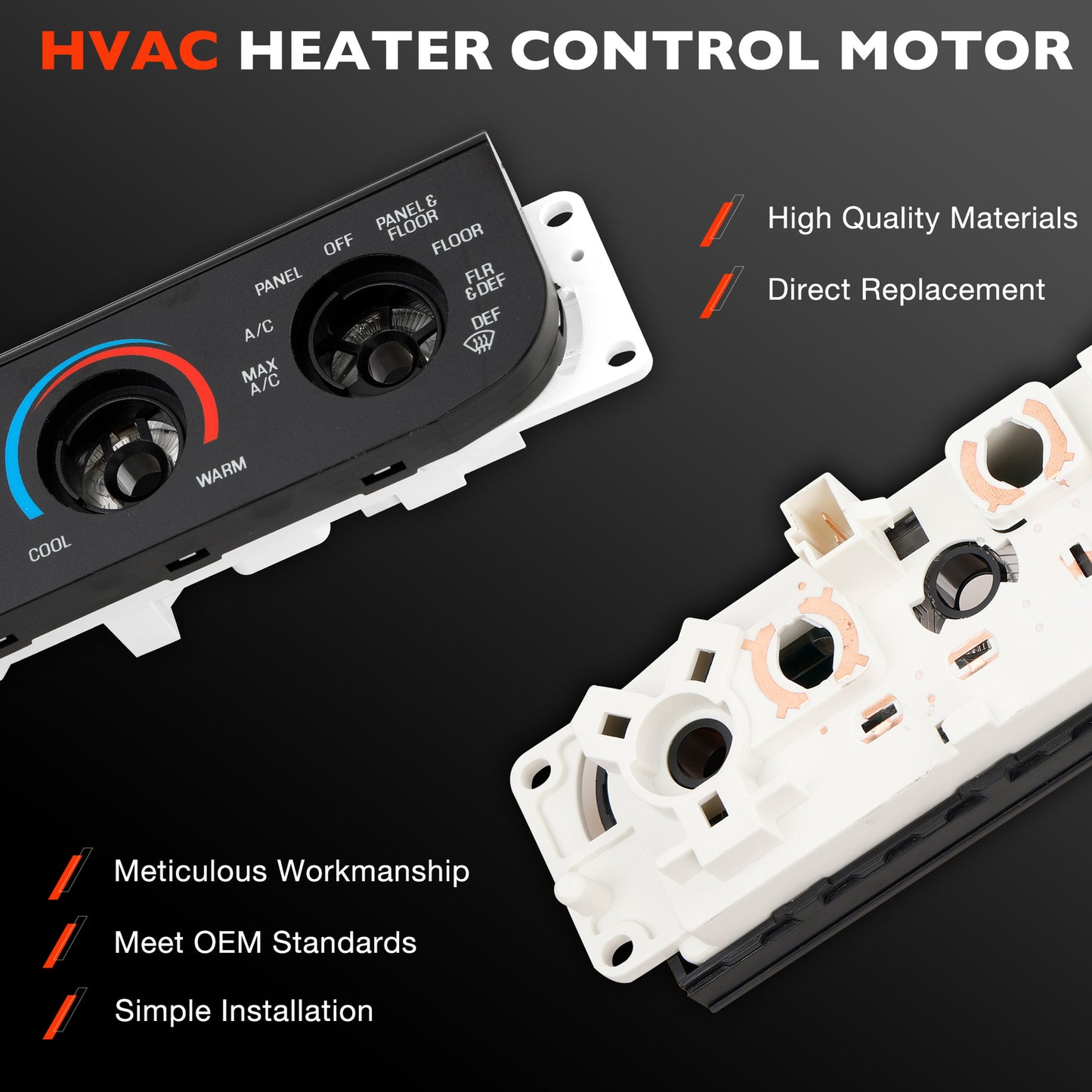 Climate Control Module A/C Heater Panel w/o Switch For 1999-2004 Ford F150 F250