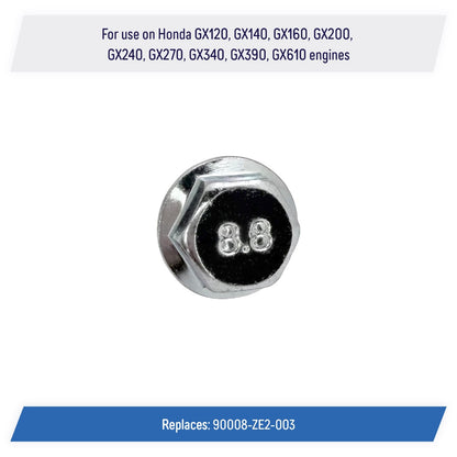 (6) Recoil Starter Flange Bolts 6x10 for Select Honda GX Engines, 90008-ZE2-003