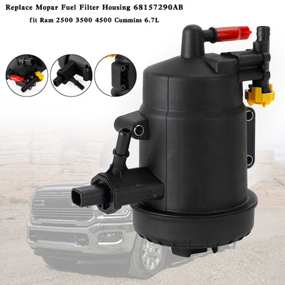 Replace Mopar Fuel Filter Housing 68157290AB for Ram 2500 3500 4500 6.7L Cummins