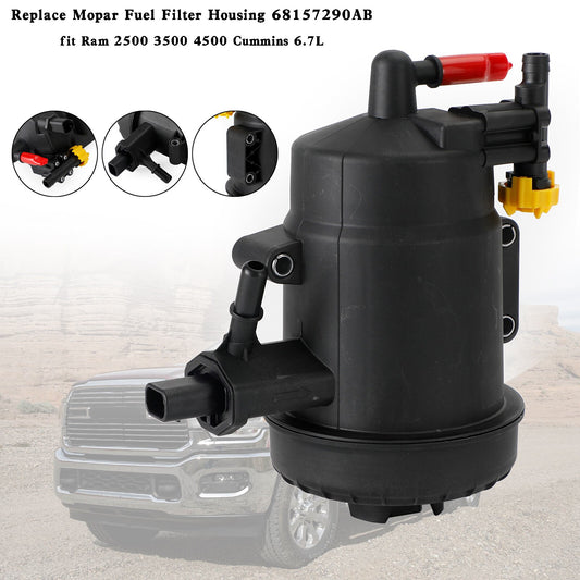 Replace Mopar Fuel Filter Housing 68157290AB for Ram 2500 3500 4500 6.7L Cummins