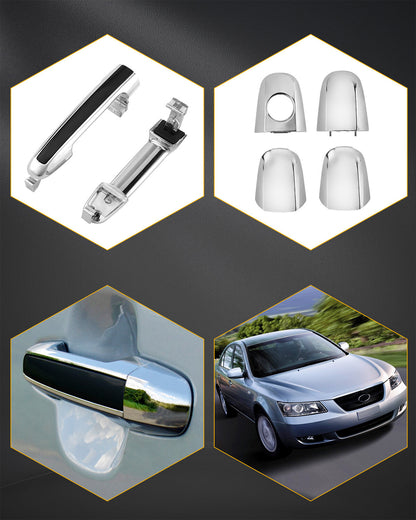Exterior Outside Door Handle Set Passenger Driver Side For 05-10 Hyundai Sonata
