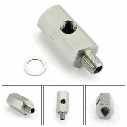 1/8" BSPT Oil Pressure Sensor Tee to NPT Adapter Turbo For Lexus Subaru Mazda
