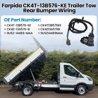 CK4T13B576KE Trailer Tow Wiring Connector Harness Kit Fit 15-19 Ford Transit 150