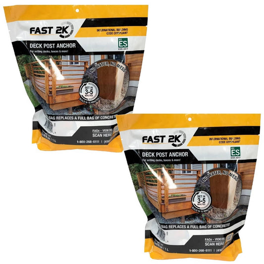 Solid Spare Fast 2K Deck Post Mix, Expanding Foam Concrete Alternative for Post Install (2)