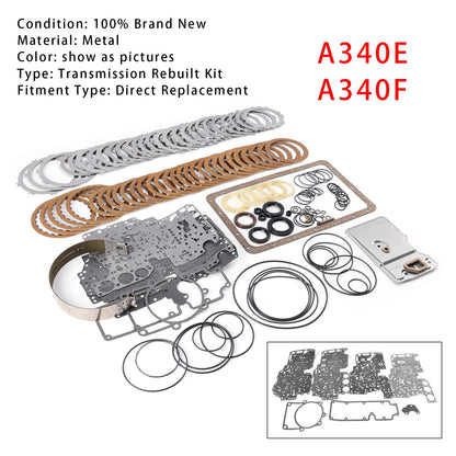 A340E A340F Transmission Rebuilt Kit With Overhault Clutches Filter For Toyota