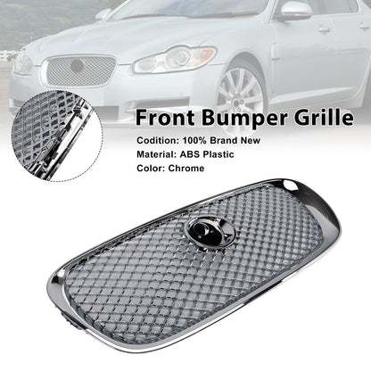 XF-R Style Front Bumper Grill Grille Fit Jaguar XF 2008-2011 Chrome