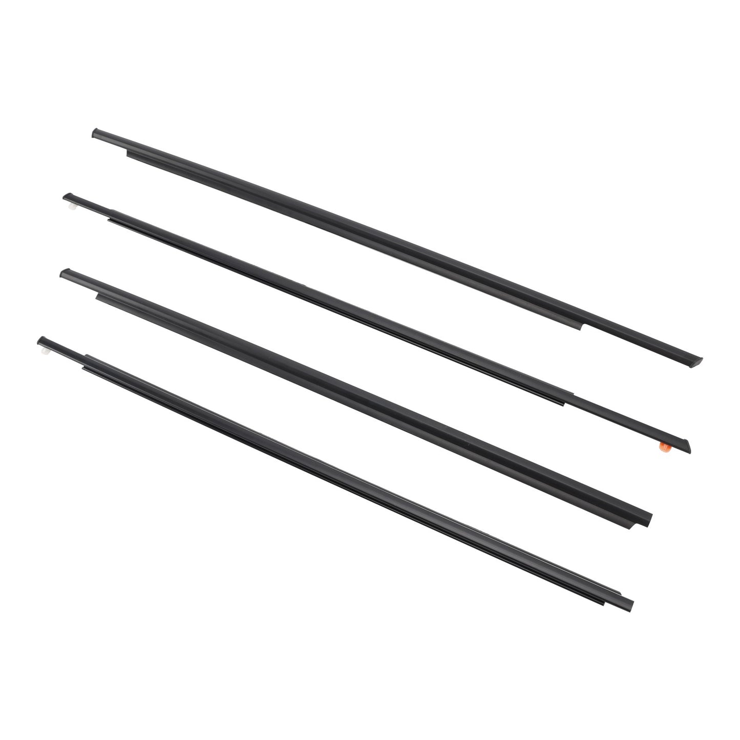 4PCS Door Glass Belt Outer Molding Weatherstrip For Toyota Prius 2004-2009