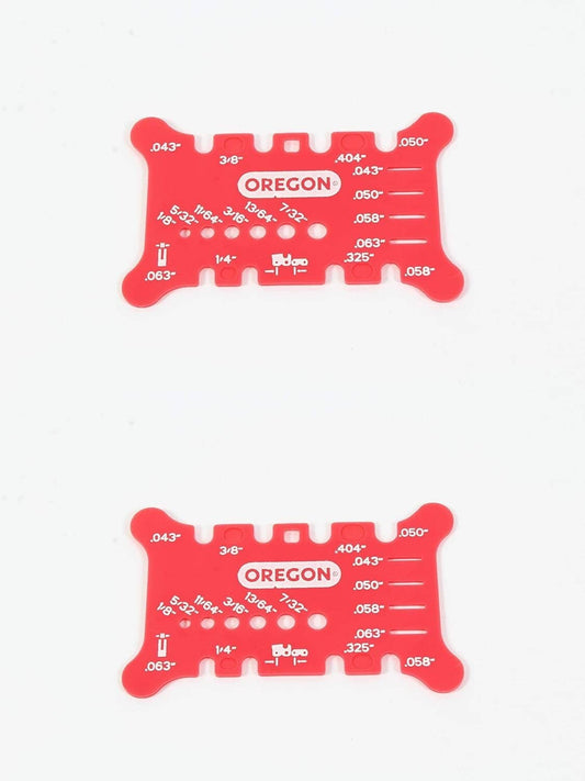 Solid Spare Oregon 2 Pack 556418 Chainsaw Guide Bar and Chain Measuring Tool