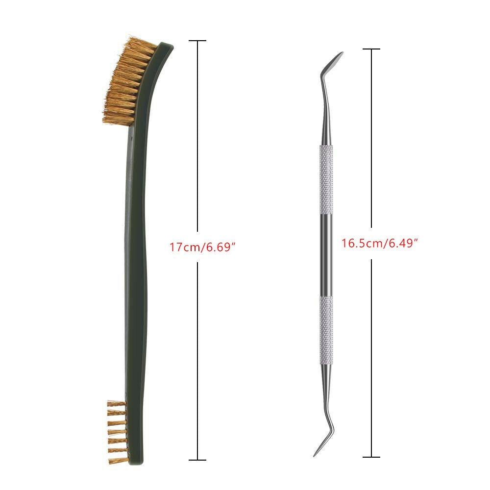 9X Gun Cleaning Kit For Rifle Pistol Handgun Shotgun Cleaning Set Gun Brush