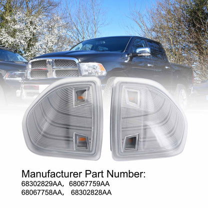 Tow Mirror Turn Signal Smoked Light Set (LH+RH) for Dodge Ram 1500 2500 3500