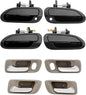 Outside Exterior Interior Door Handle Set Fit 1998-02 Honda Accord 72165S84A01ZC