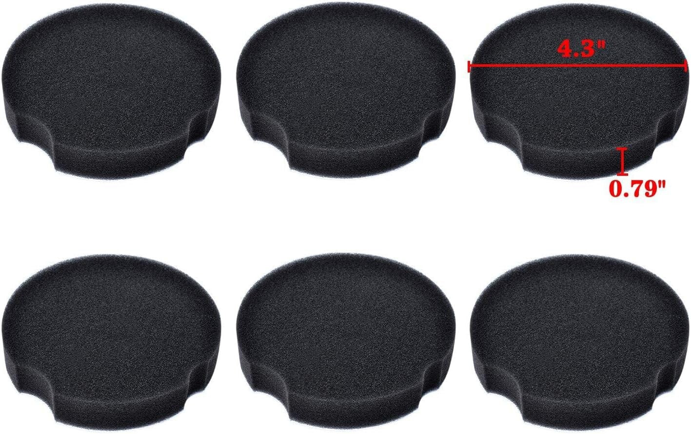 6PCS Foam Filters For Bissell PowerForce Compact 1520 2112 Series Vacuum 1604896