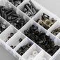 223PCS Fastener Clip Screw Bolt Kit Motor Sportbike Windscreen Fairing BK New