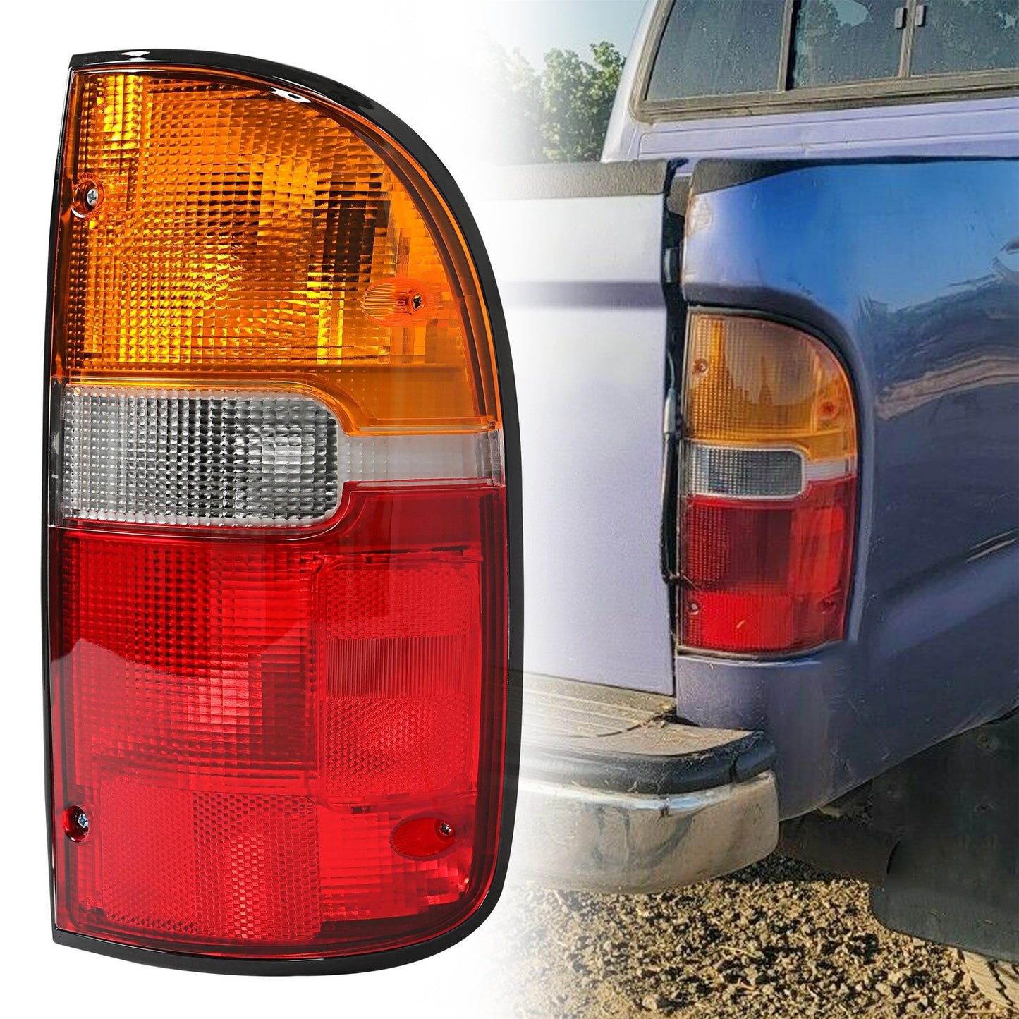 Solid Spare Passenger Side Tail Light Lamp w/Bulb For Toyota Tacoma 1995-2000 Right DOT/SAE