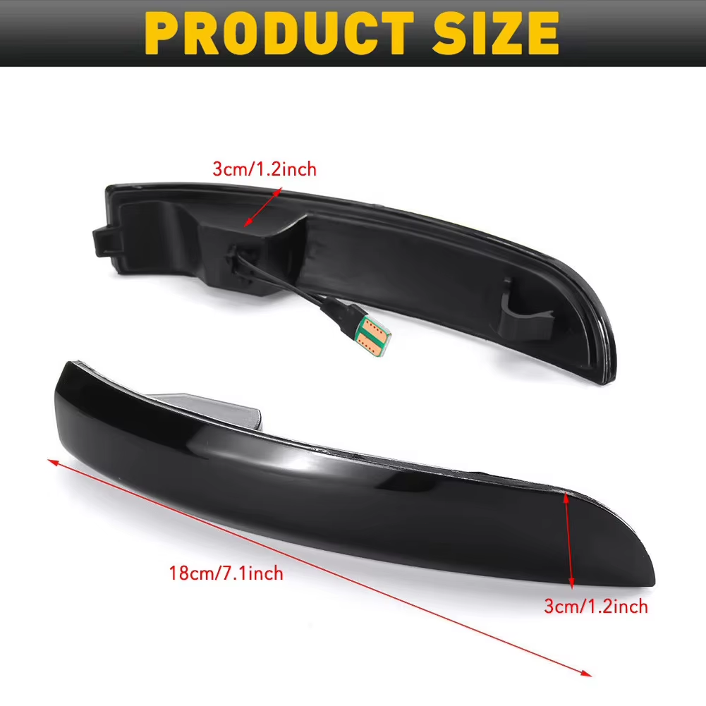 LED Sequential Side Marker Turn Signal Light For Ford Focus MK3 SE/ST/RS 2012-18