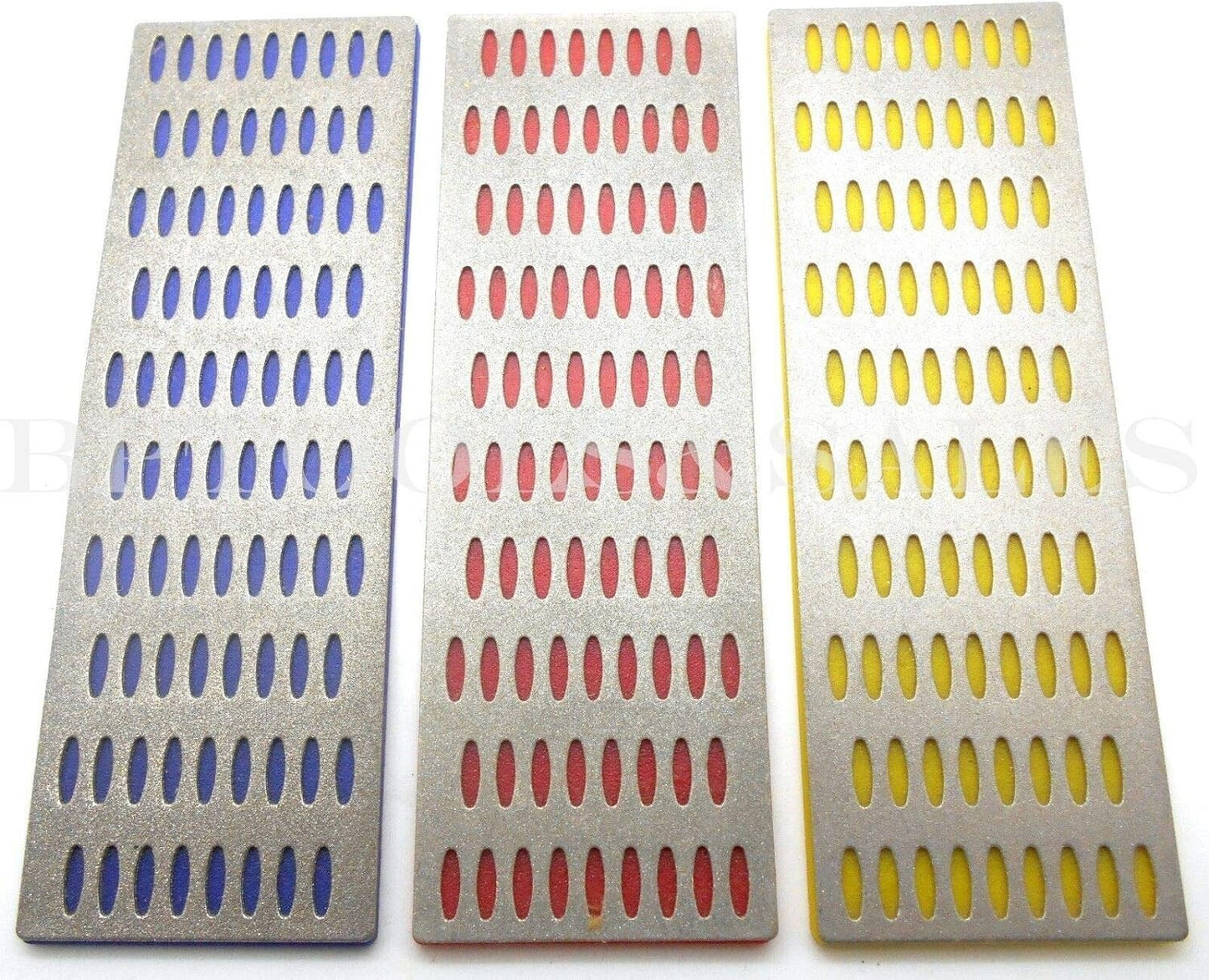 6PCs Large&Small Diamond Sharpening Hone Stone Whetstone Block Kitchen Knife