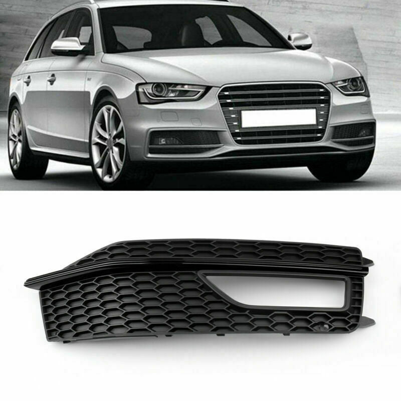 1x Right Bumper Fog Light Lamp Cover Grille Grill For Audi A4 S-line S4 13-15