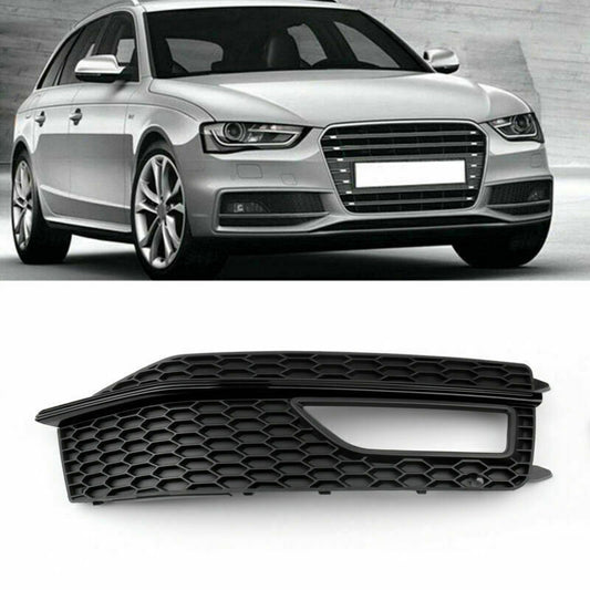 1x Right Bumper Fog Light Lamp Cover Grille Grill For Audi A4 S-line S4 13-15