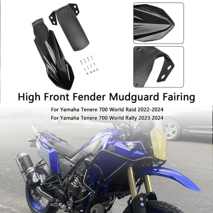 High Front Fender Mudguard Fairing For Yamaha Tenere 700 2019-2026 Black