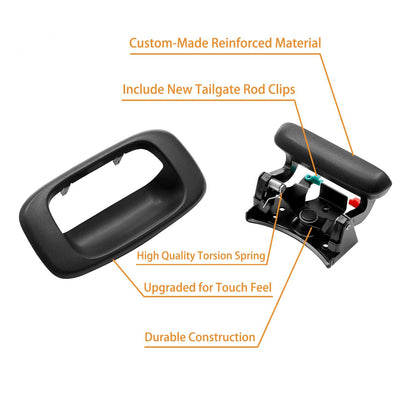Tailgate Rebuild Kit Handle Bezel Latch for Chevy Silverado GMC Sierra 15997911