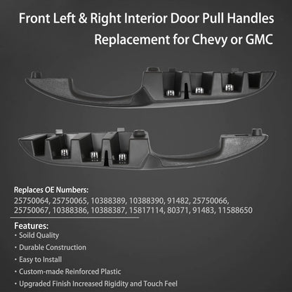 Interior Pull Door Handle Kit Fit 03-19 Chevy Express GMC Savana 1500 2500 3500