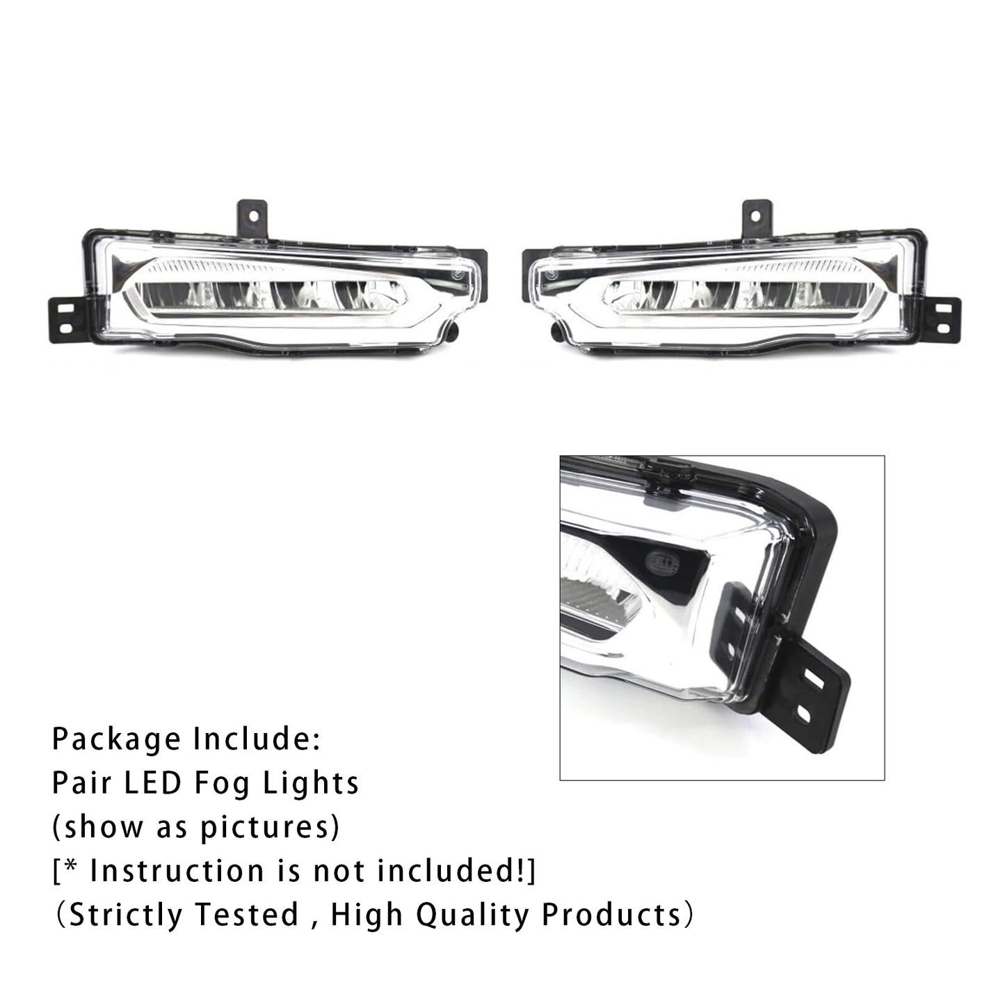 Pair LED Front Bumper Fog Lights For BMW X3 G01 G08 X4 G02 2018-2019 63177412528