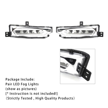 Pair LED Front Bumper Fog Lights For BMW X3 G01 G08 X4 G02 2018-2019 63177412528