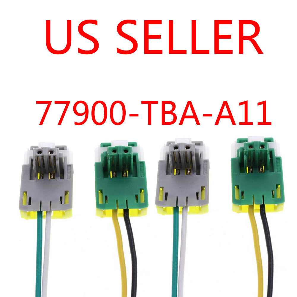 4PCs Driver Clock Spring Plug Wire Connector 77900-TBA-A11 For Honda Acura