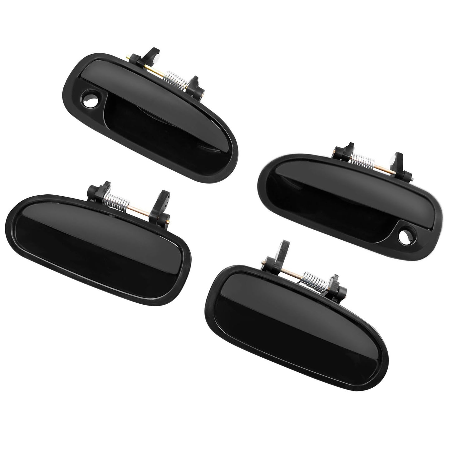 4X Complete Exterior Door Handle Outside Rear Front LH RH For 96-00 Honda Civic