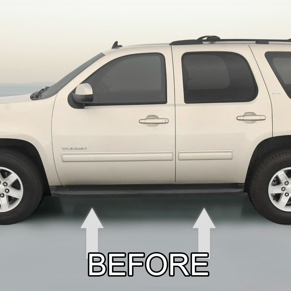 CHROME RUNNING BOARD TRIM MOLDING PACKAGE For 2007-2014 GMC YUKON / YUKON XL