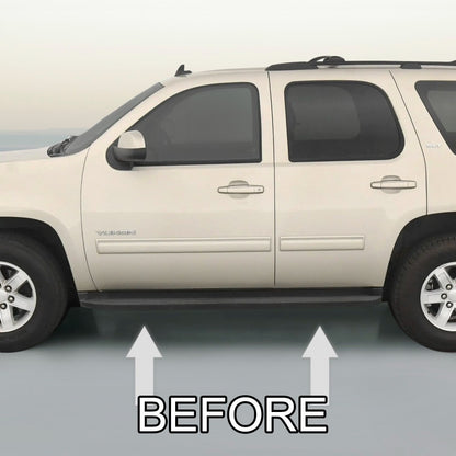 CHROME RUNNING BOARD TRIM MOLDING PACKAGE For 2007-2014 GMC YUKON / YUKON XL