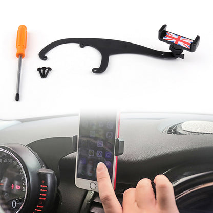 Red Union Jack Smartphone Cell Phone Mount Holder For Mini Cooper R55 R56 R57 US