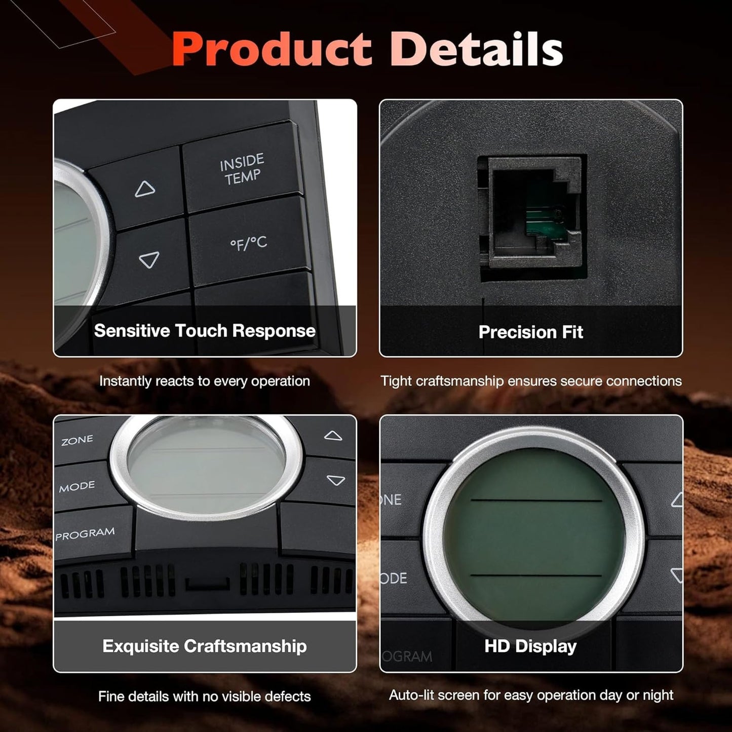 3314082000 RV Multi-Zone Thermostat 10-Button Comfort Control Center For Dometic