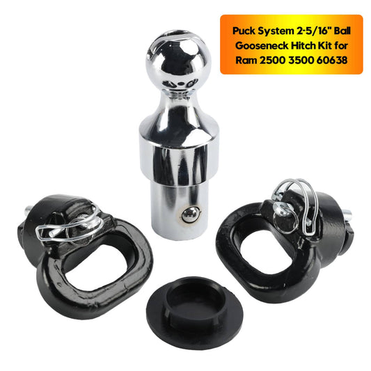 Solid Spare Puck System 2-5/16" Ball Gooseneck Hitch Kit for Ram 2500 3500 60638 ..