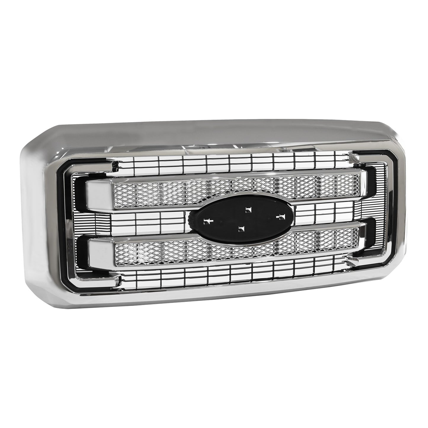 Chrome Front Bumper Grille For Ford F250 F350 F450 F550 2011-2016 Platinum Style