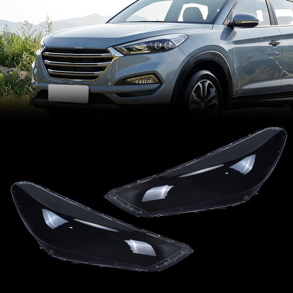 For Hyundai Tucson 2015 2016 2017 2018 Left Right Headlight Lens Covers Shell