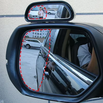 2x Car Universal Stick On Blind Spot Rear View Mirror Wide Angle Rearview Convex