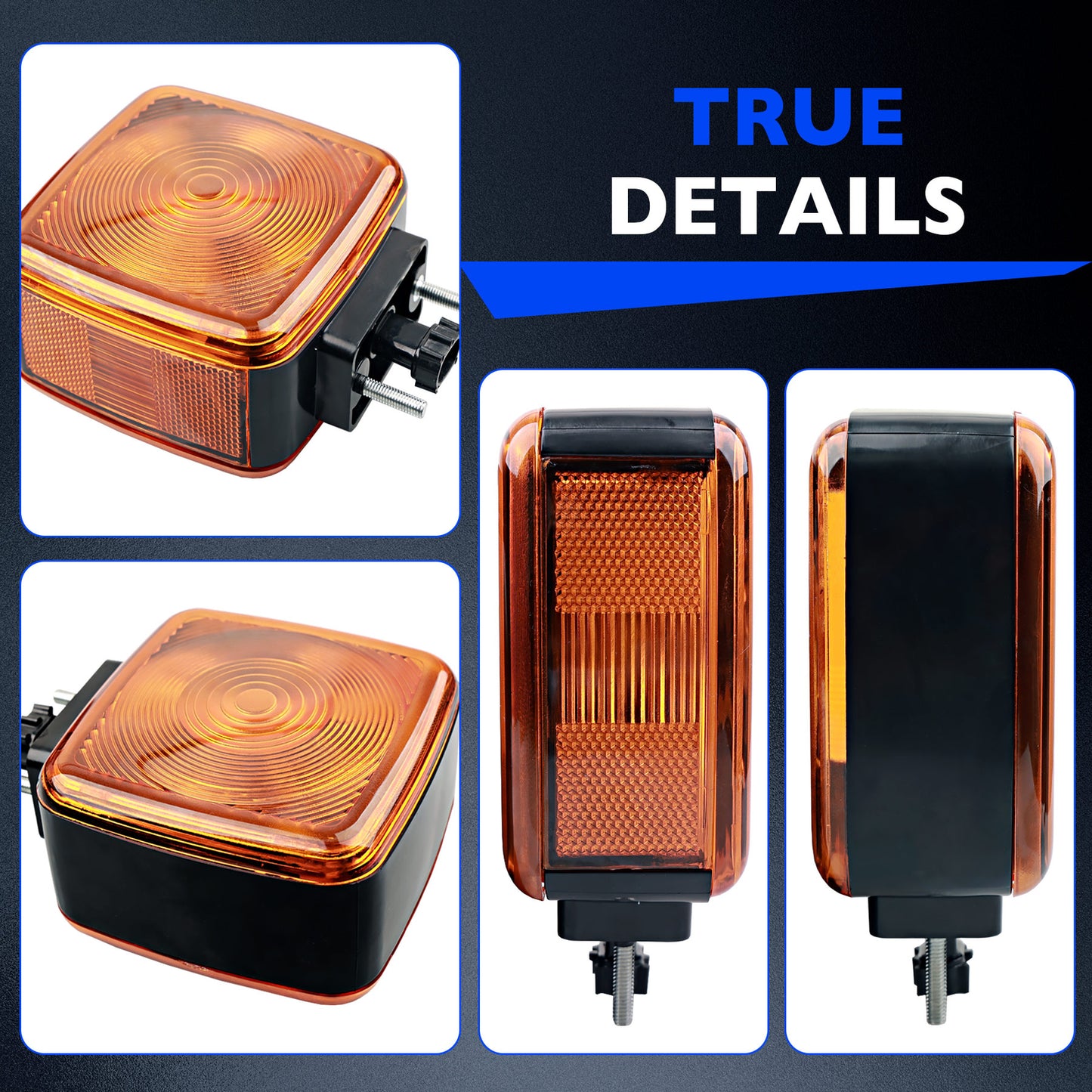 Halogen Turn Signal Lighting Side Marker Lamp Aseembly For 90-09 Chevy GMC C5500