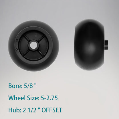 6Pcs Mower Deck Wheels Kit Fits Kubota Anti Scalp Wheel K5351-42110 K5371-42110