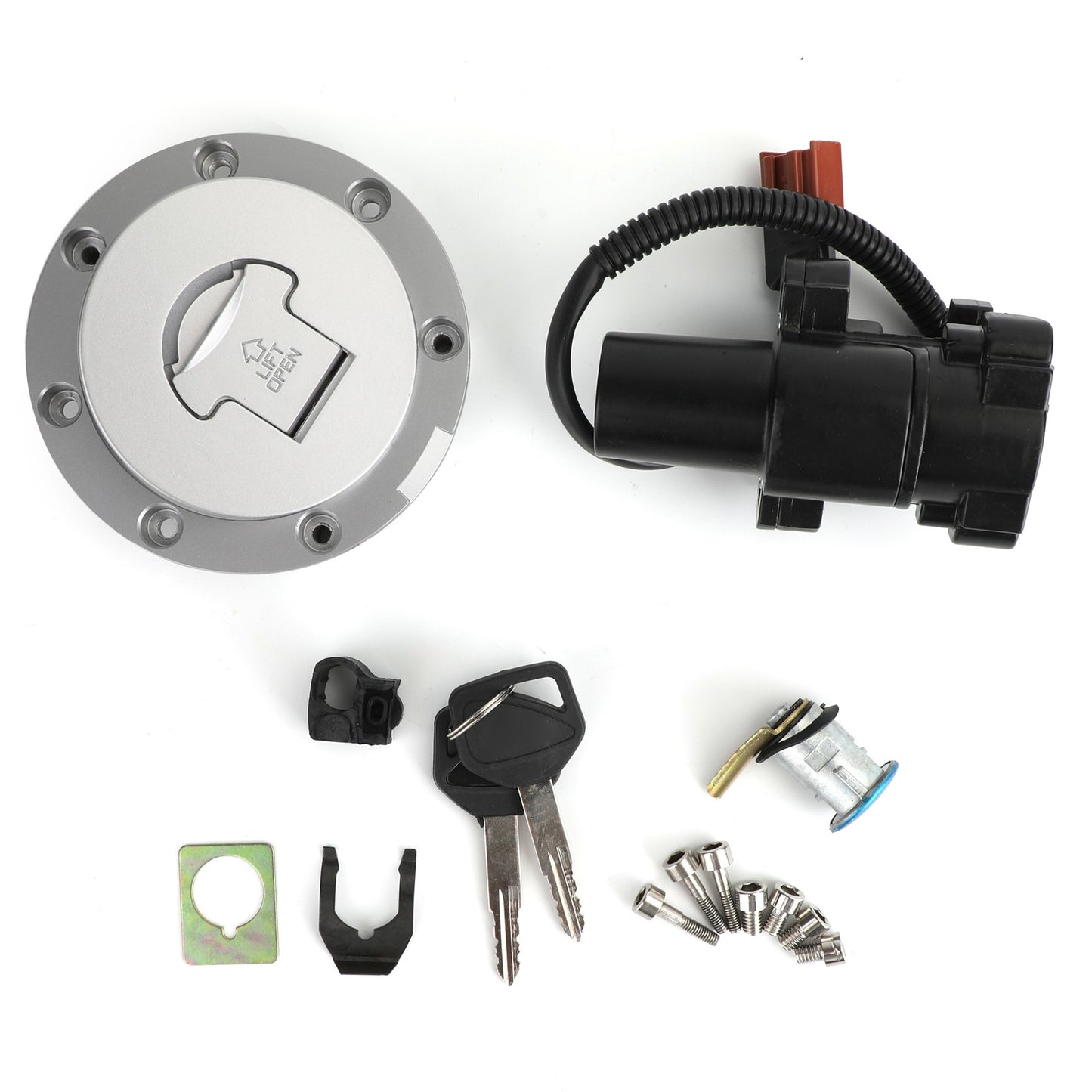 Ignition Switch Lock &Fuel Gas Cap Key Set Fit Honda CBR 600 1000 RR 08-2013