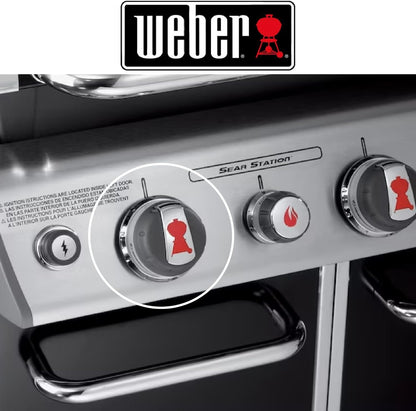Solid Spare (3) Weber Genesis Knob Kit 88848