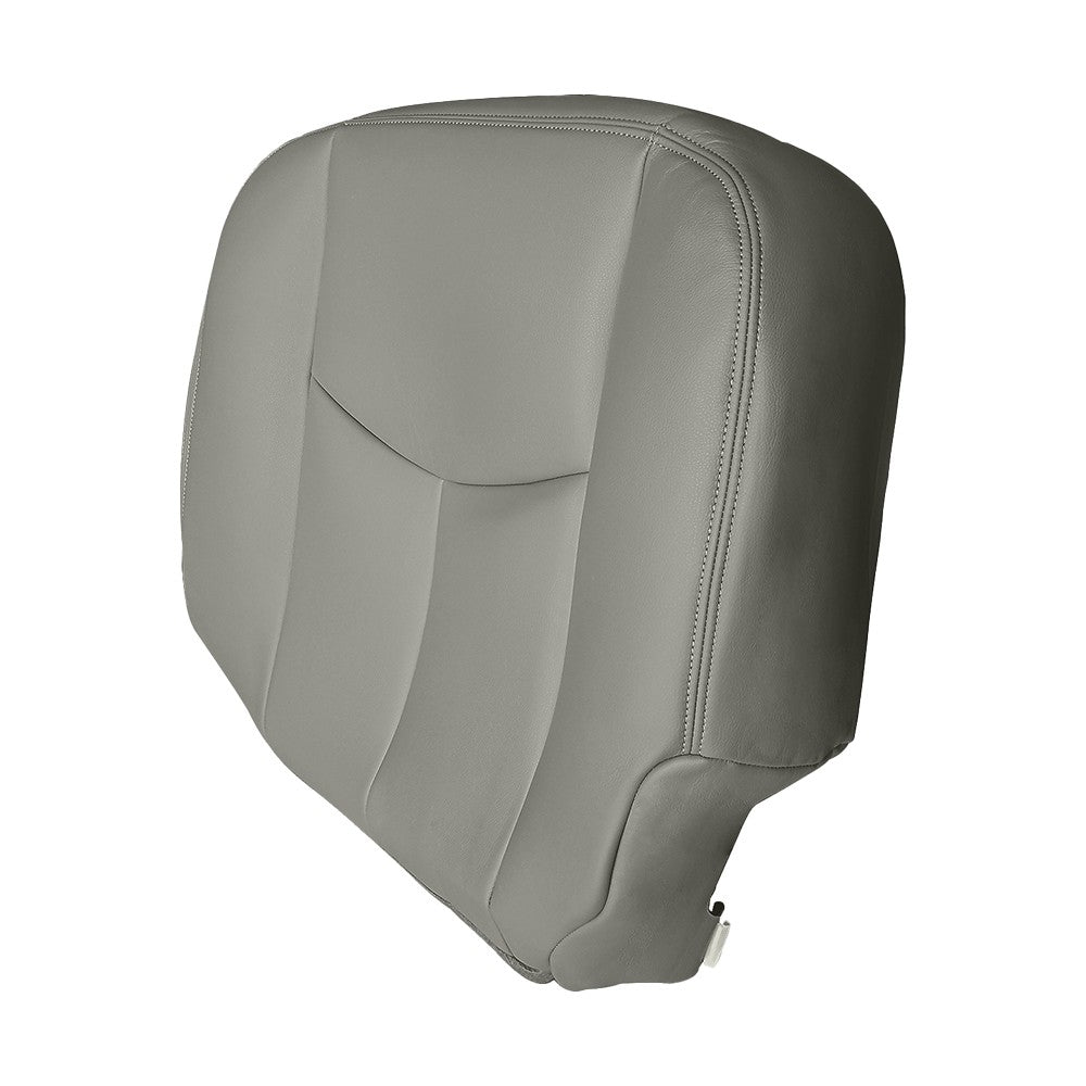 LH & RH Bottom Leather Seat Cover Gray For 2003-2006 Chevy Avalanche