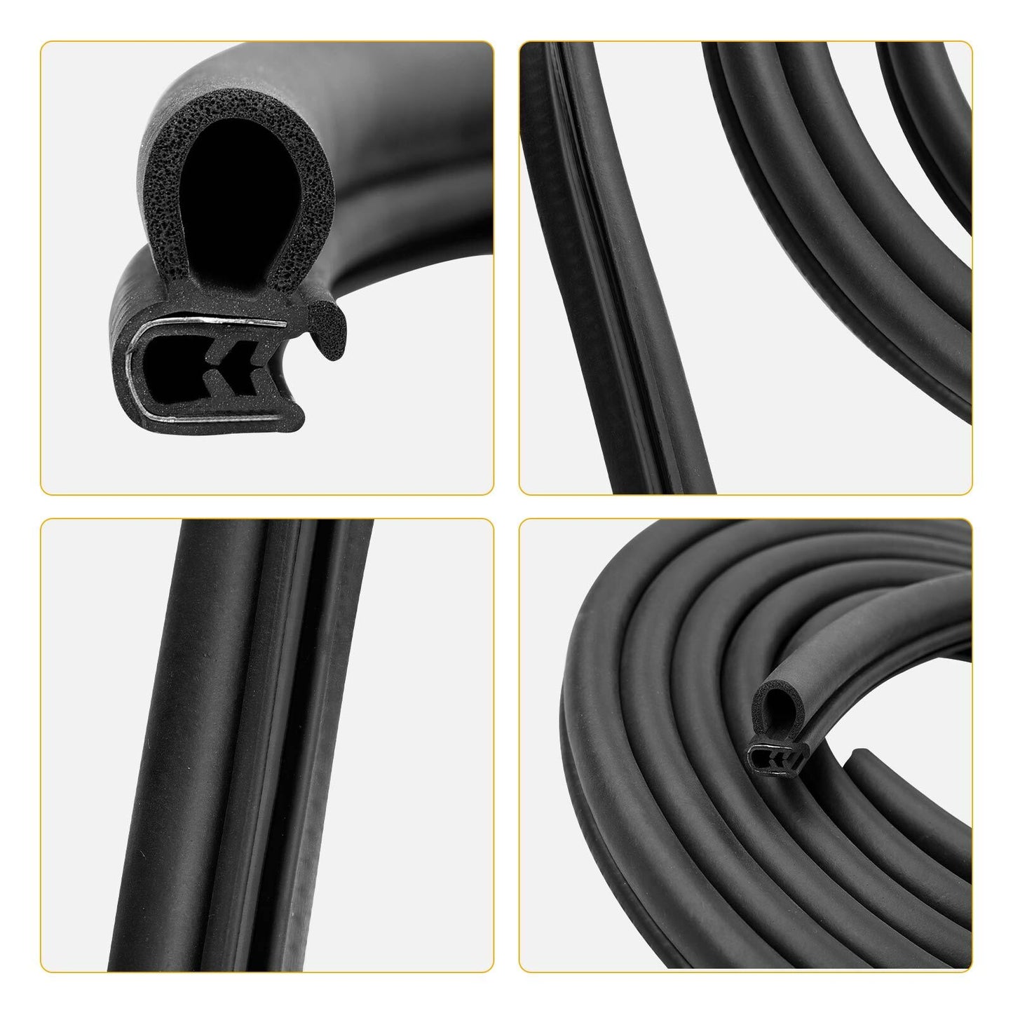 13.5 Ft Door Rubber Weatherstrip Seal For 1986-07 Peterbilt 359 370 377 379 380