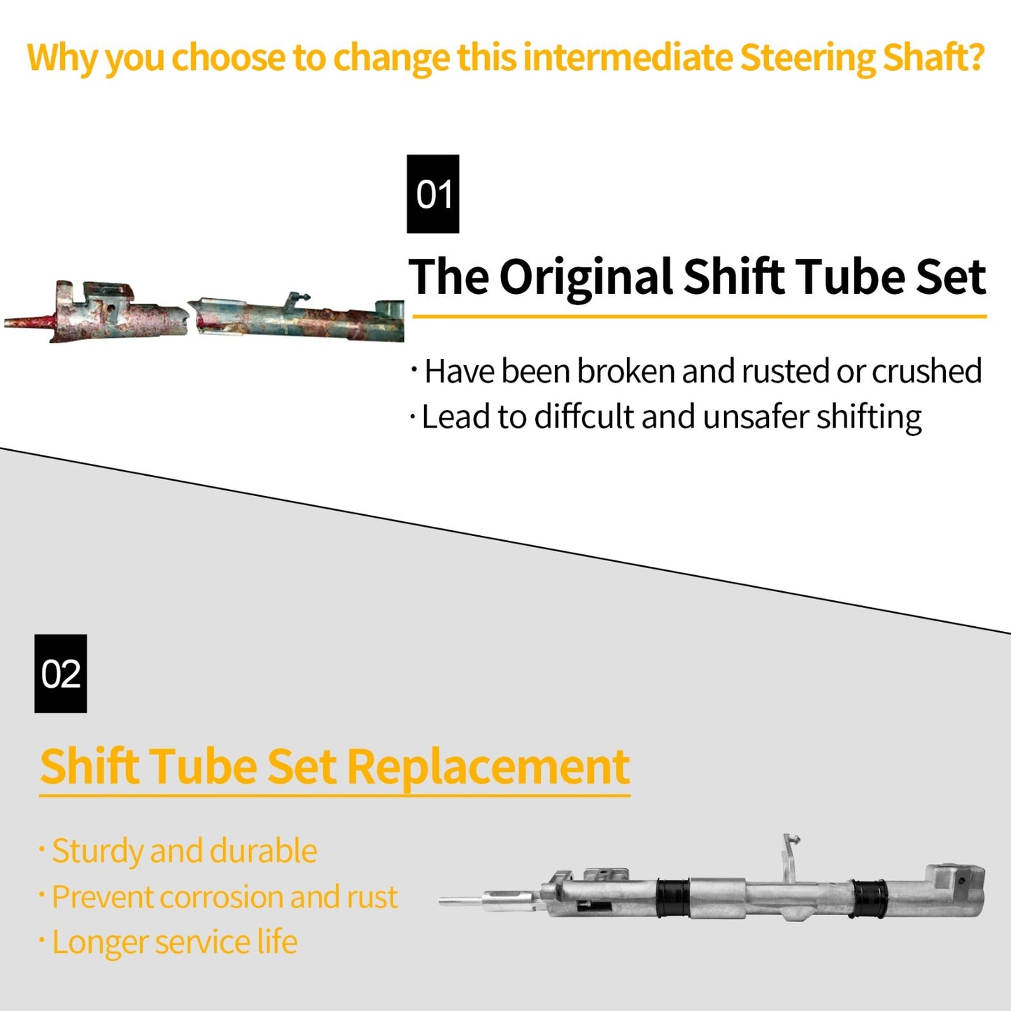 905-100 Automatic Steering Column Shift Tube For Ford F150 F250 F350 Econoline