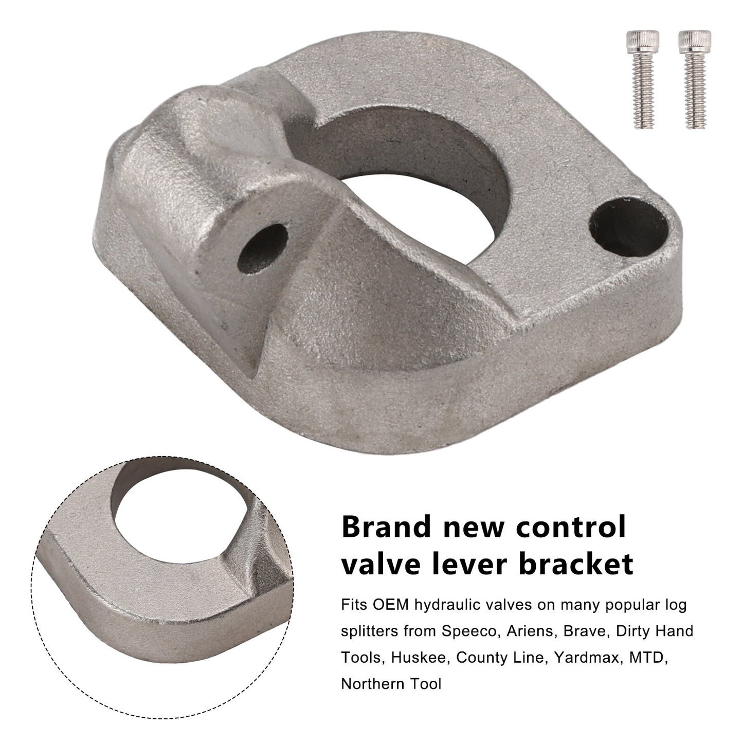 Energy Hydraulic Log Splitter Valve Lever Handle Mounting Bracket for HUSKY/MTD