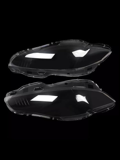 Pair Front Headlight Lens Cover Shell Clear For Jaguar XJ XJL 2010-2019