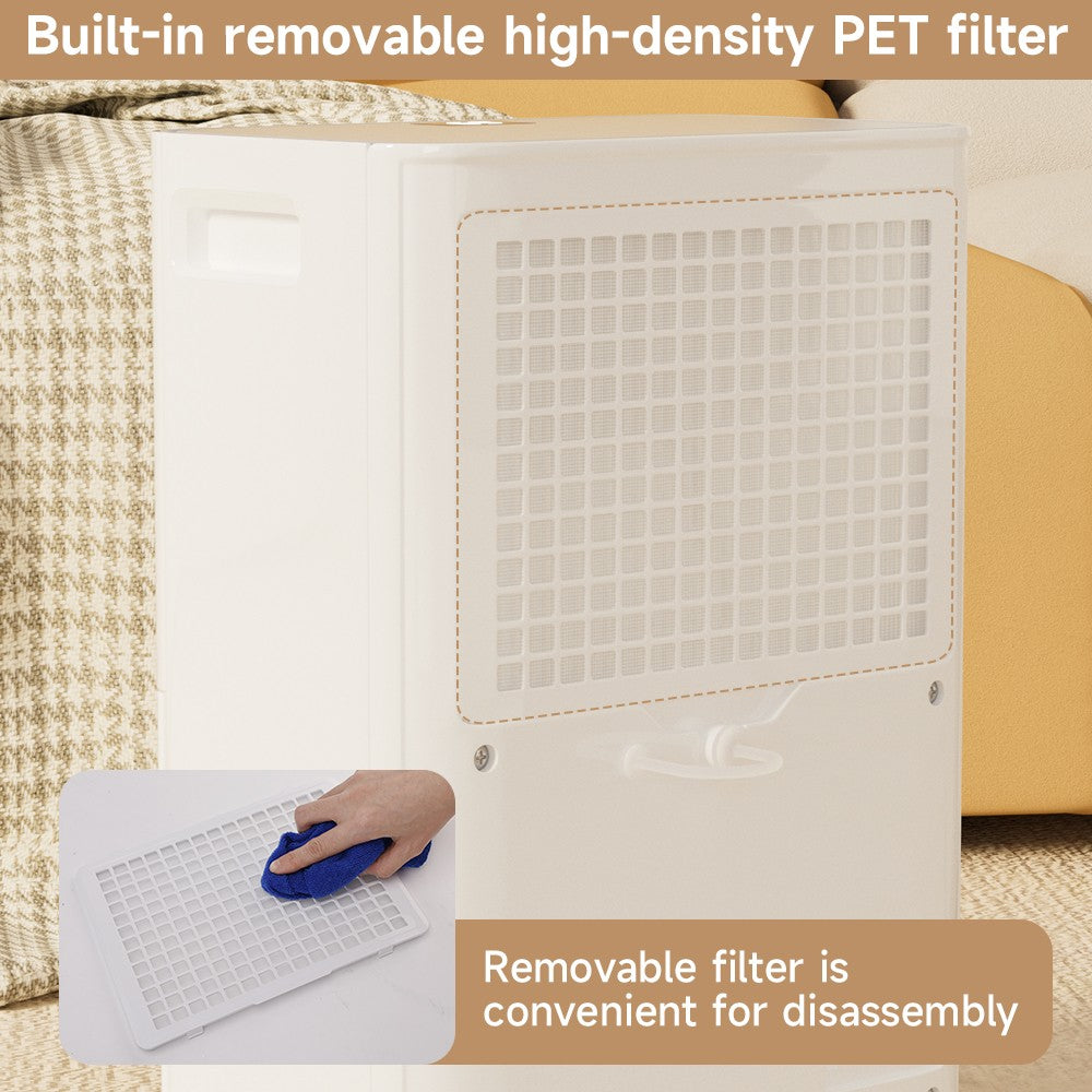 2500 Sq. ft Dehumidifier for Basement Large Room, 26 Pints, 3 Modes, Drain Hose