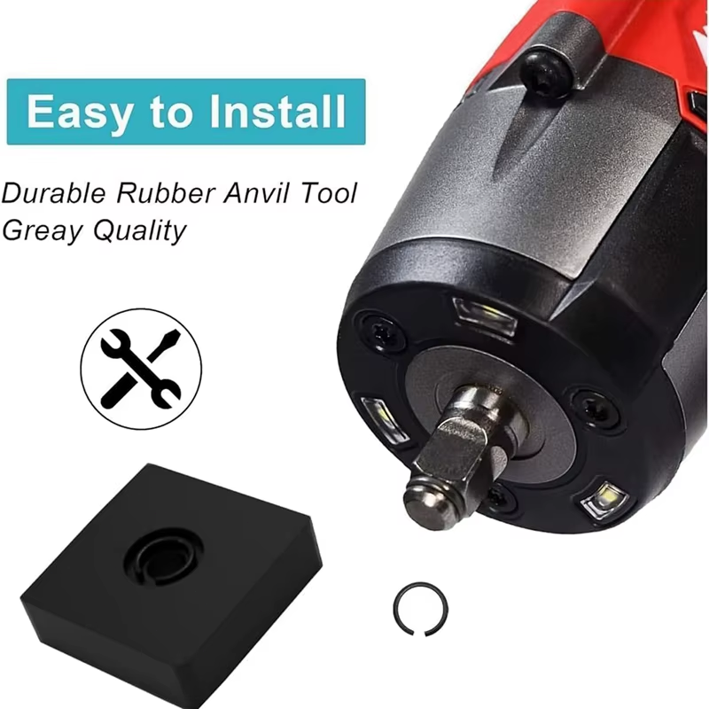 For Milwaukee Type 3/8" Impact Wrench Retaining Ring Clip with O-Ring (3 sets)